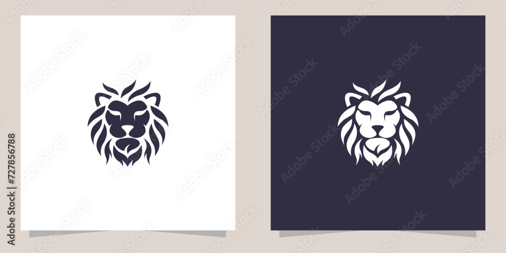 lion logo design vector