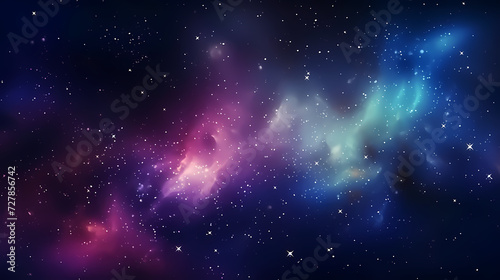 Mysterious star themed gradient background with countless twinkling stars