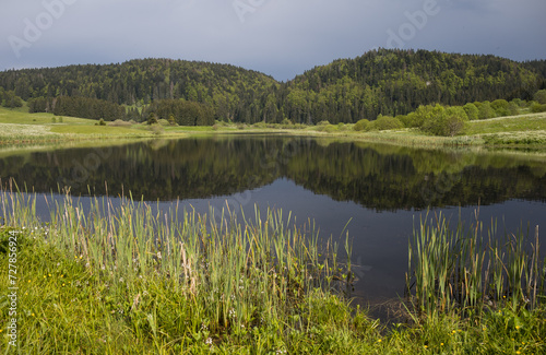 Véritable bijou du Haut-Jura, le lac d'Embouteilleux vous plongera au coeur des paysages fantastiques des Hautes Combes.