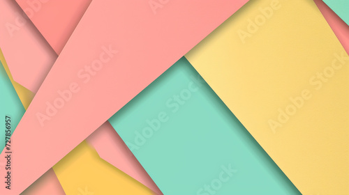 Free Download Pastel pink, teal, butter yellow, papaya orange color square shape background vector presentation design. PowerPoint and Business background. - GFXLoad
