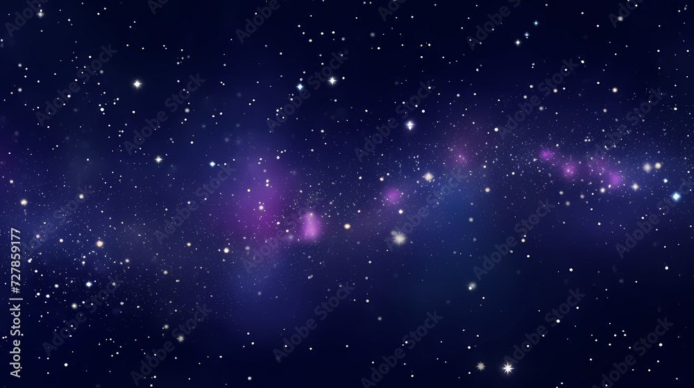 Fototapeta premium Sparkling starry night sky background