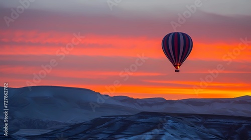 Beautiful view of Cappadocia balloon flight