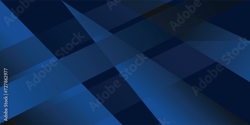 Modern dark blue paper background with dark 3d layered line triangl