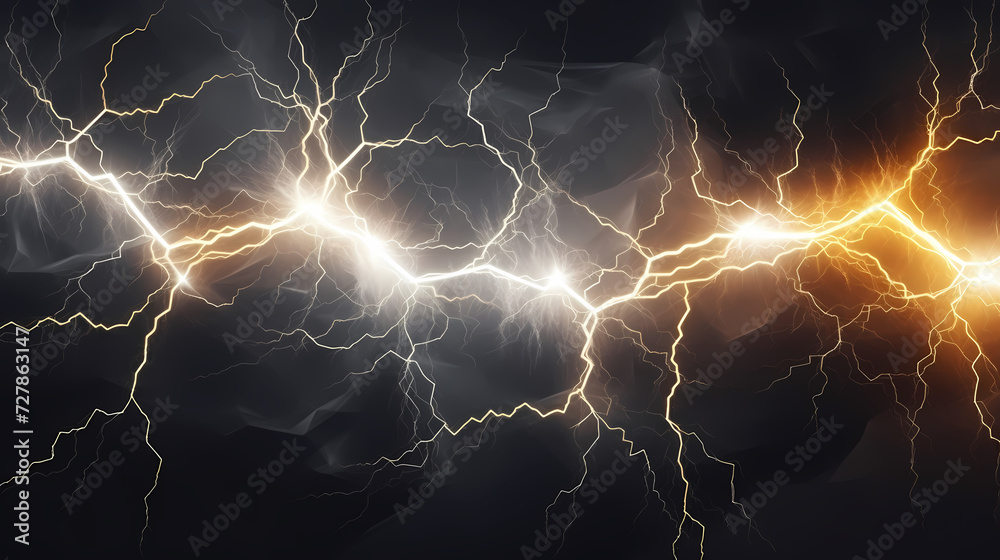 Illustration of lightning storm and thunder climate change Illustration of lightning storm and thunder climate change