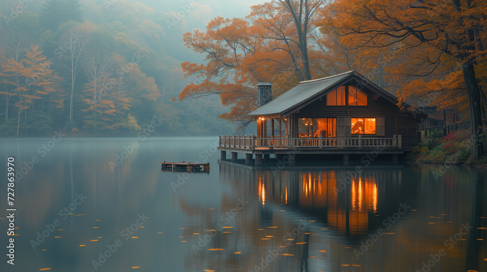 house on the lake