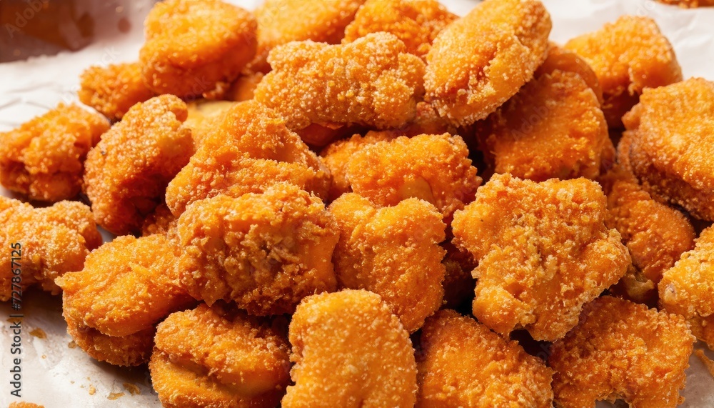 Orange crispy chicken nuggets Orange crispy chicken nuggets