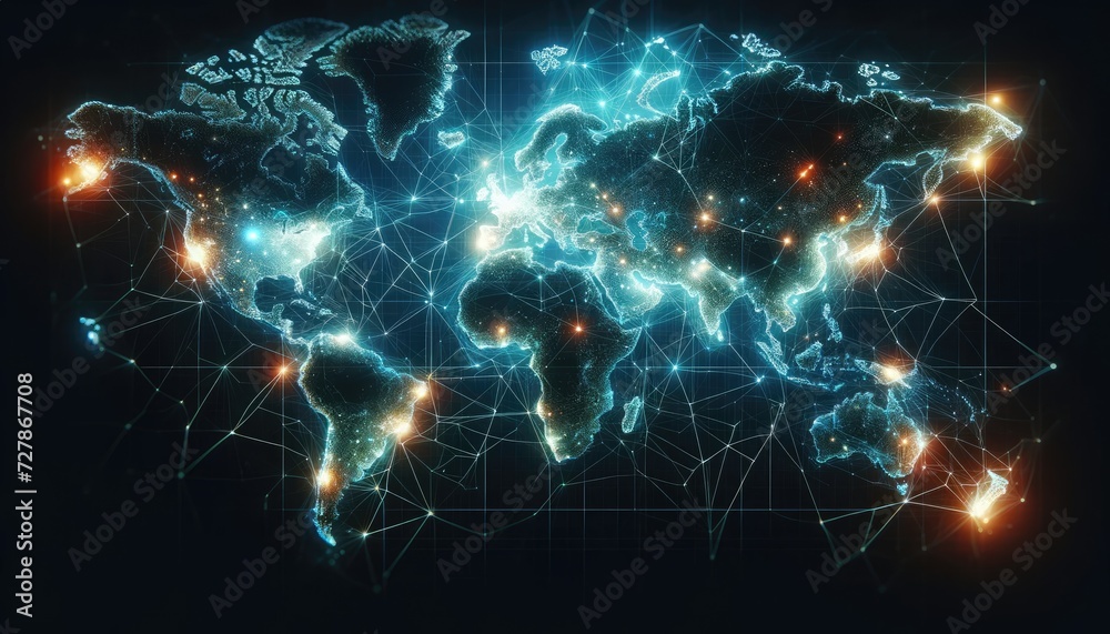 Digital World Connectivity Map Digital World Connectivity Map