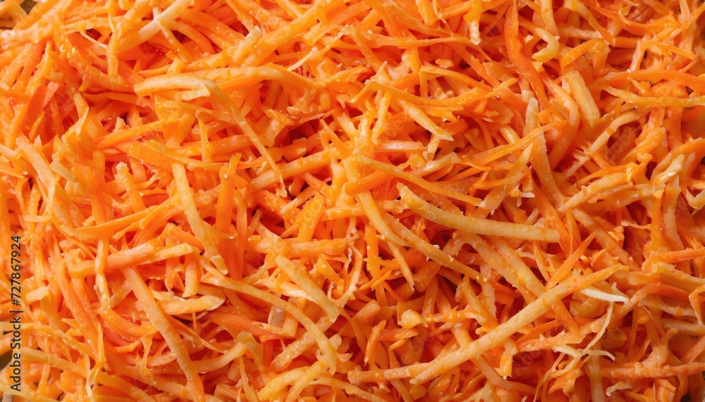 Abstract grated carrots background Abstract grated carrots background