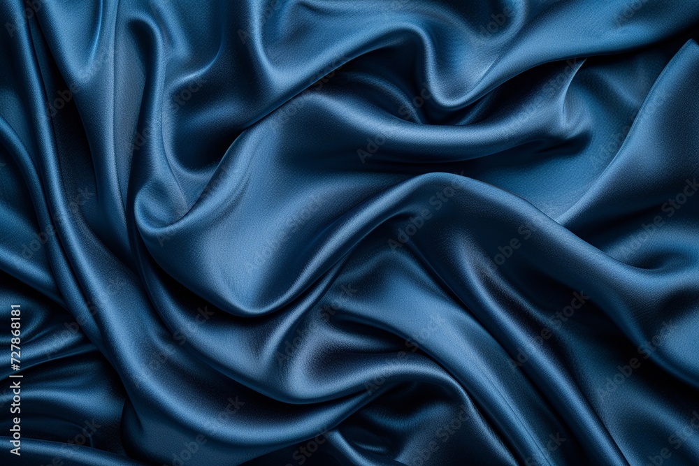 Luxurious Dark Blue Silk Satin Background
Luxurious Dark Blue Silk Satin Background