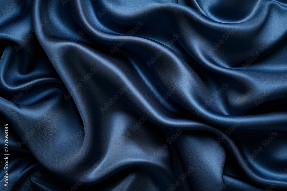 Luxurious Dark Blue Silk Satin Background
Luxurious Dark Blue Silk Satin Background