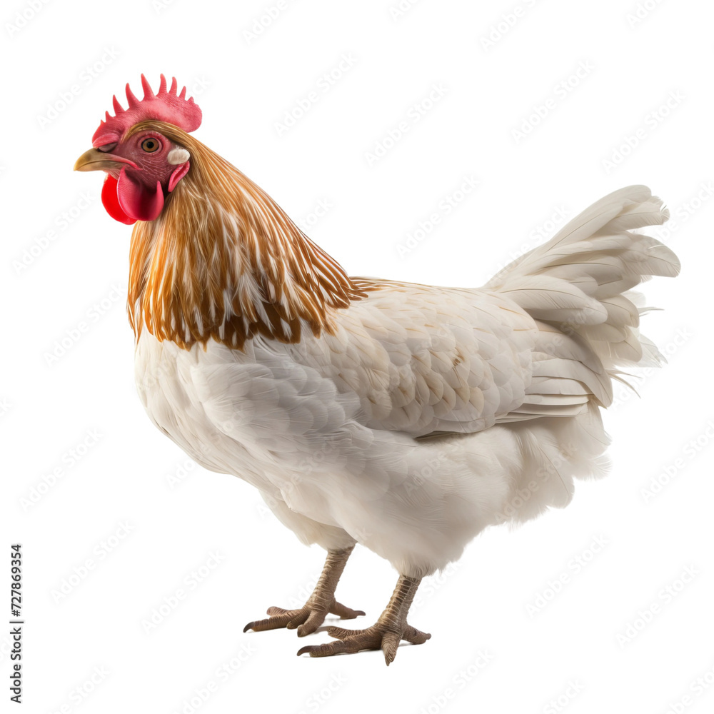 chicken isolated on white