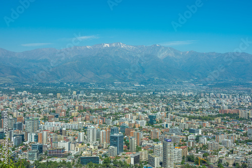 Santiago de Chile  Chile  November  19  2023  panoramic view of the city at Cerro San Cristobal