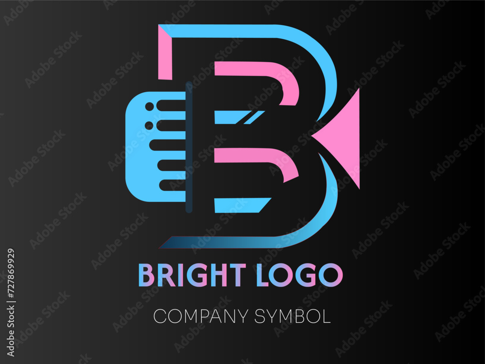 Modern and unique letter B initials logo design 2