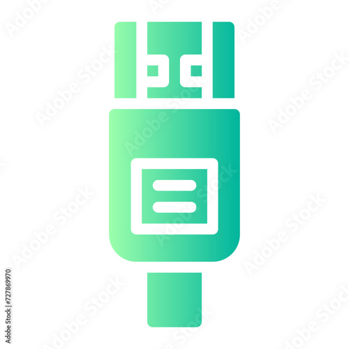 hdmi cable gradient icon