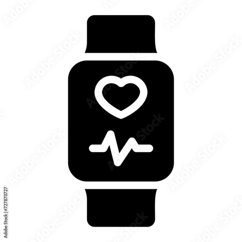 smartwatch glyph icon