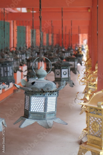 lamps in the temple 