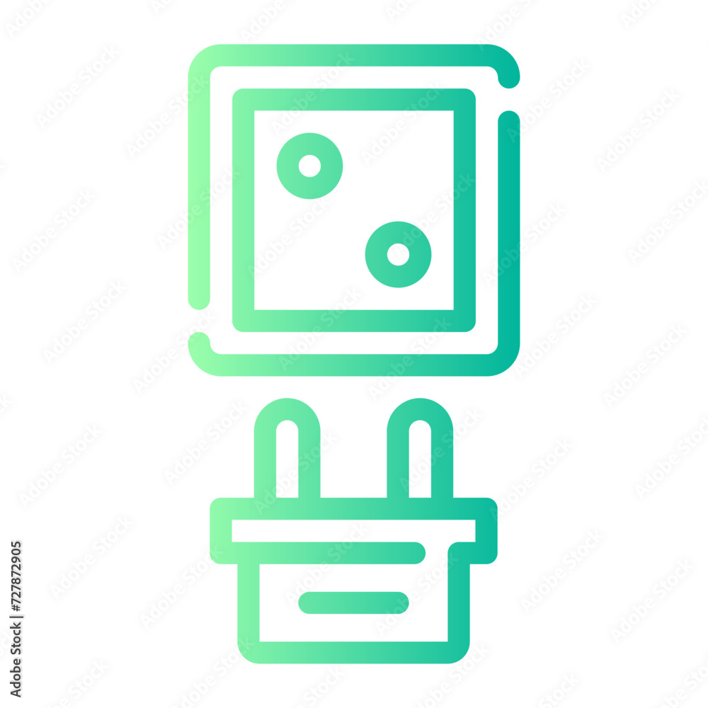 socket gradient icon socket gradient icon