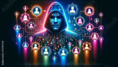 Pop Futurism: Hacker Figure Engaging Unsuspecting Users in Social Engineering Attack