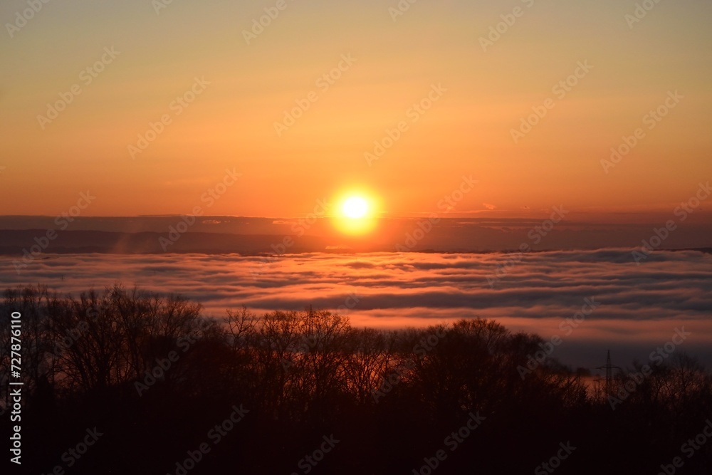 Sea of clouds in early morning Sea of clouds in early morning