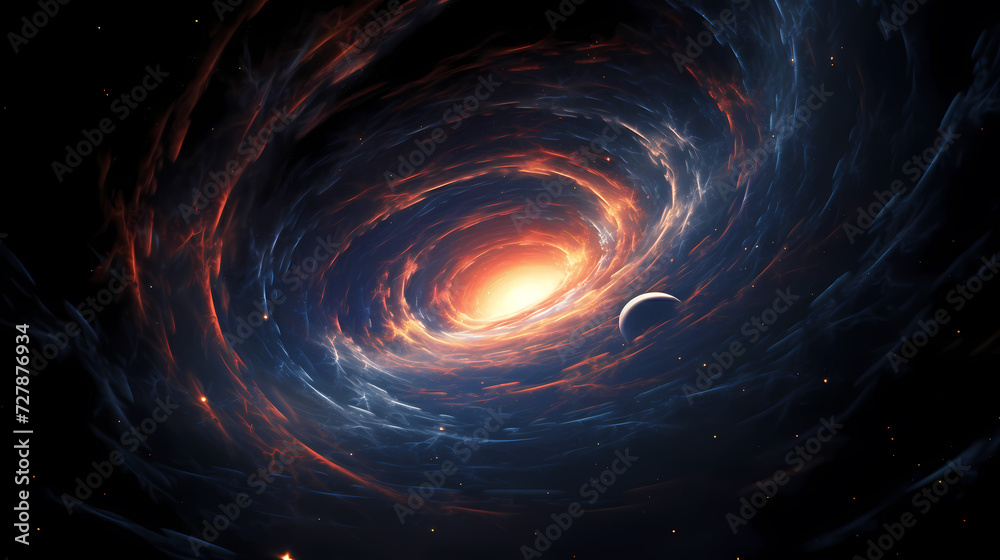 Cosmic illustration showing vibrant cosmic background Cosmic illustration showing vibrant cosmic background