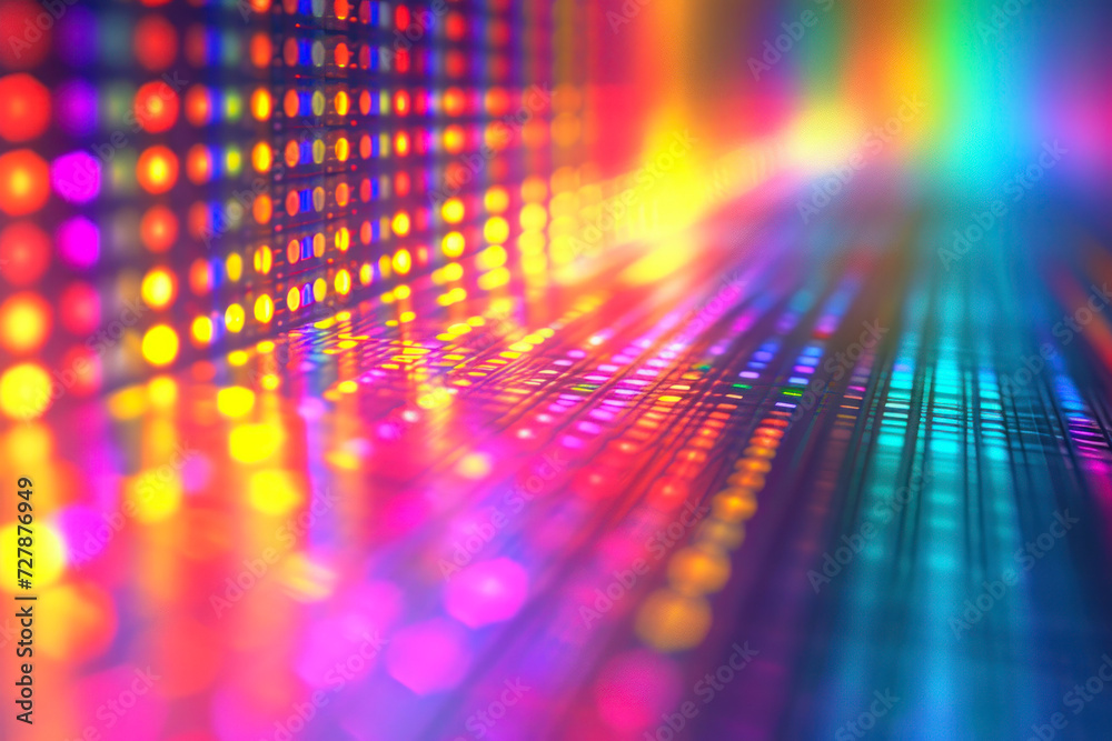 sci fi multi colored tunnel illuminated by led glow sci fi multi colored tunnel illuminated by led glow
