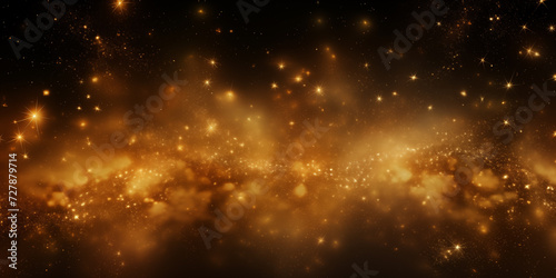 Abstract star background in gold tones