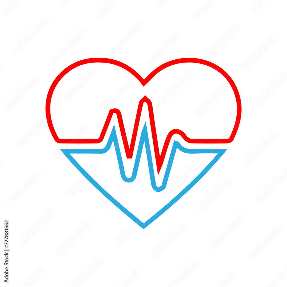 heart beat pulse line icon for medical heart beat pulse line icon for medical