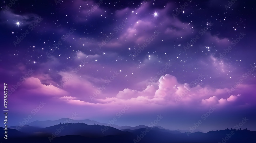 a night sky with stars and clouds a night sky with stars and clouds