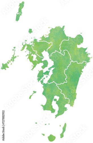 九州地方 県境あり