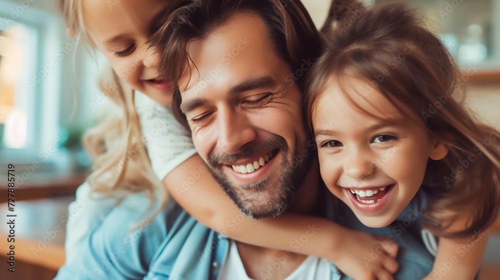 Family Embracing a Happy Moment Together. Generative ai Family Embracing a Happy Moment Together. Generative ai
