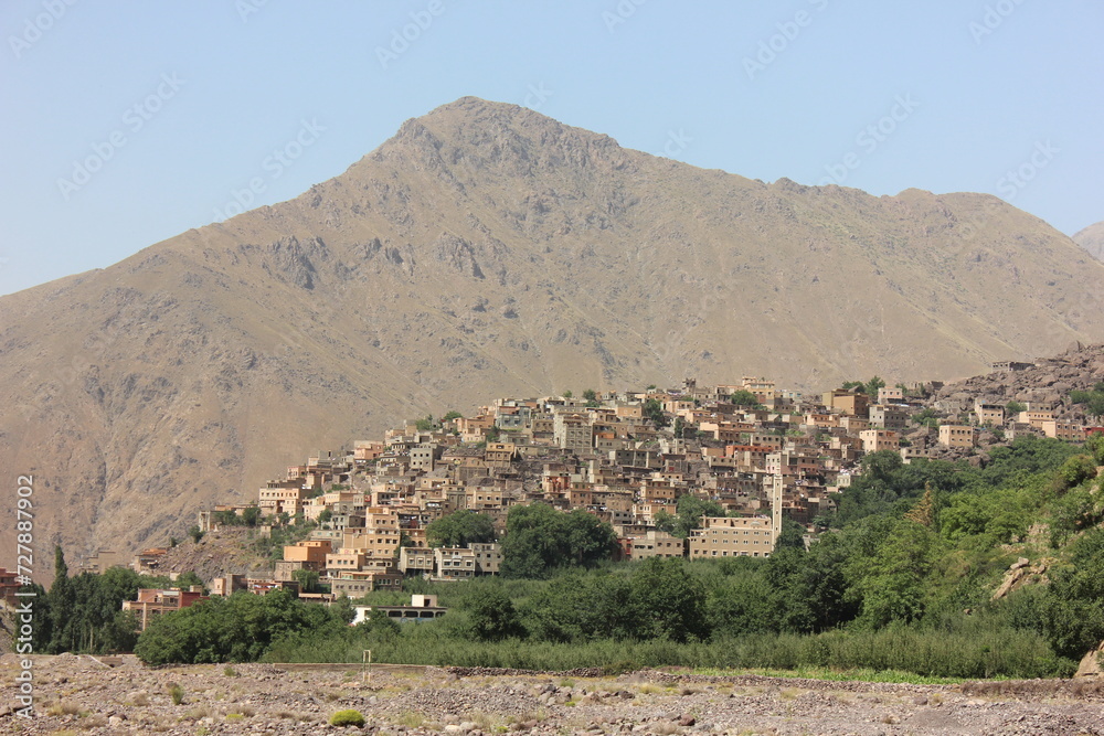 Armed village in the mountains, imlil, morocco