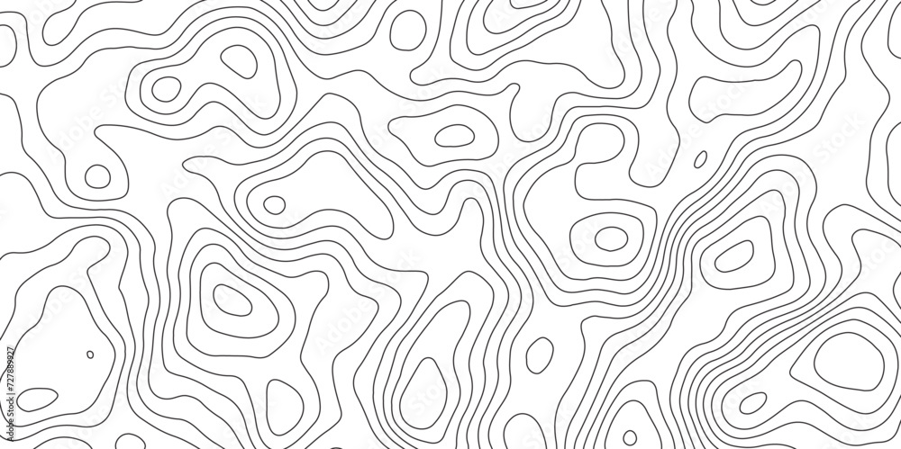 Abstract design with Seamless pattern with lines Topographic map. geographic mountain relief. Retro topographic map. geographic contour map paper texture. terrain path isolated on a white background.