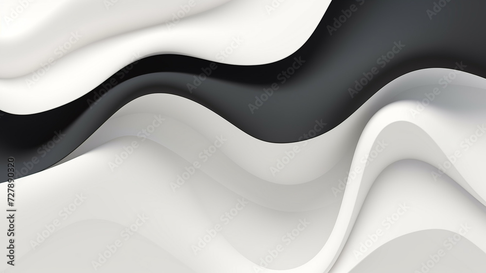 Obraz premium Abstract wavy shapes in colourful line curve motion graphic style