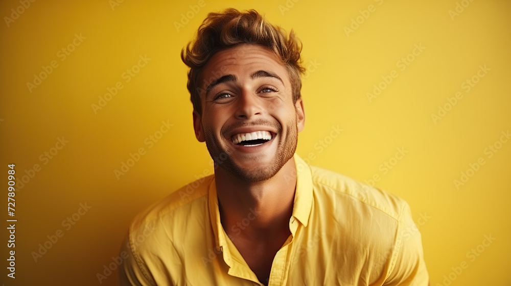 Creative portrait of a smiling man Creative portrait of a smiling man