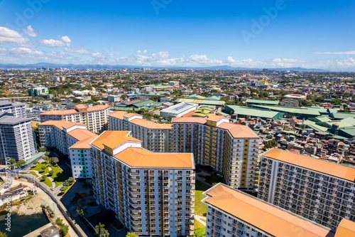 Sucat, Paranaque, Metro Manila, Philippines -Aerial of Field Residences, a development by SMDC.