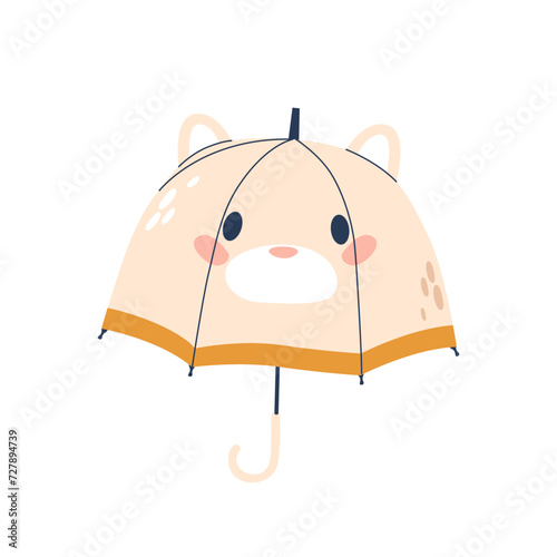 Adorable Umbrella For Children, Featuring Vibrant Colors And Playful Animal Design. Perfect For Keeping Little Ones