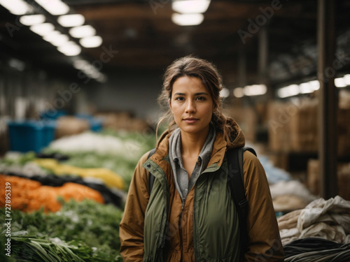 Sustainable Visionary: Portrait of an Environment-Conscious Entrepreneur, Inspiring Change and Responsibility, Perfect for Environmentally-Focused Projects, Generative AI.