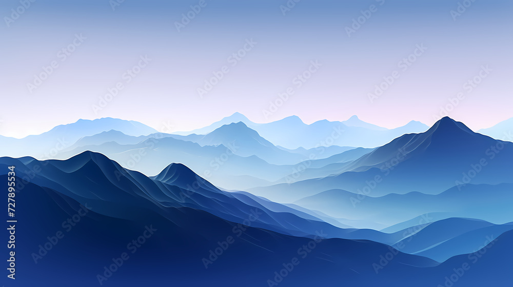 Majestic mountains, panoramic peaks PPT background Majestic mountains, panoramic peaks PPT background