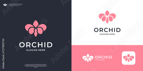 Flower orchid logo design inspiration