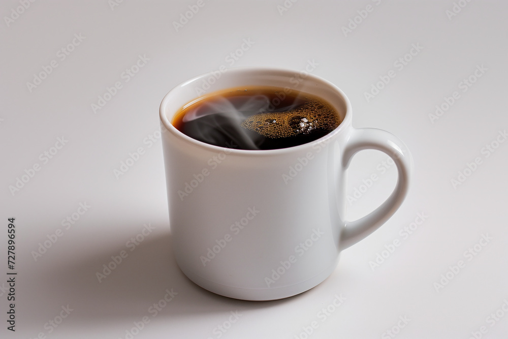 Classic Black Coffee in White Cup Classic Black Coffee in White Cup