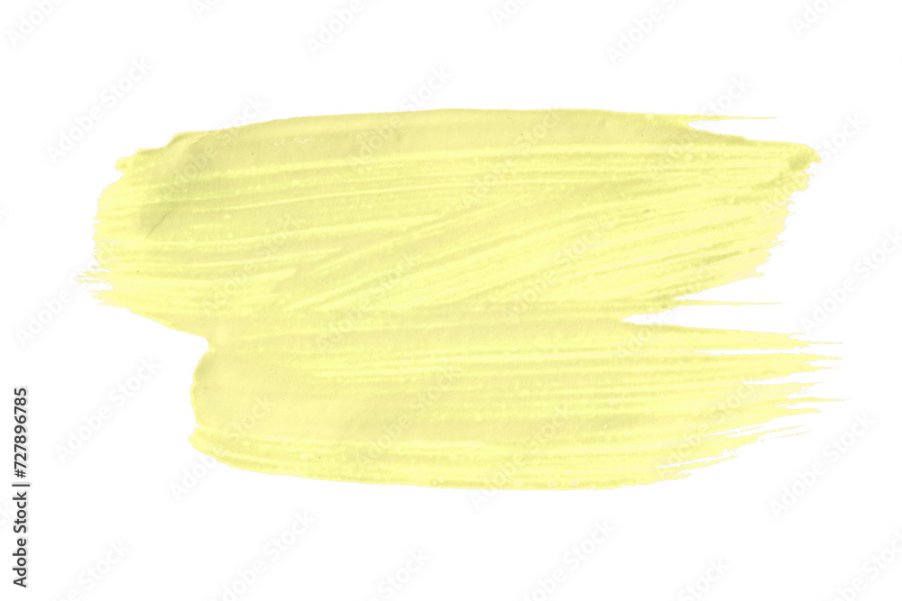 Light yellow watercolor background. Artistic hand paint. Isolated on transparent background.