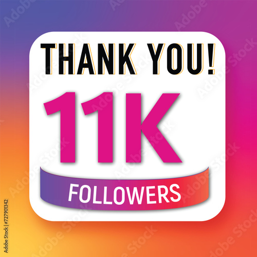 Thank you 100K followers celebration template design for social network and follower achievement celebration design