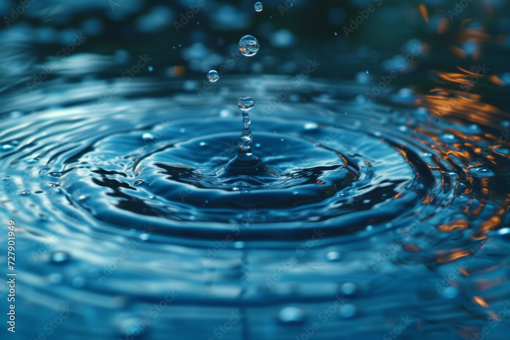 An abstract water ripple pattern, capturing the dynamic and ever-changing nature of water's movements. Concept of fluid dynamics. Generative Ai. An abstract water ripple pattern, capturing the dynamic and ever-changing nature of water's movements. Concept of fluid dynamics. Generative Ai.