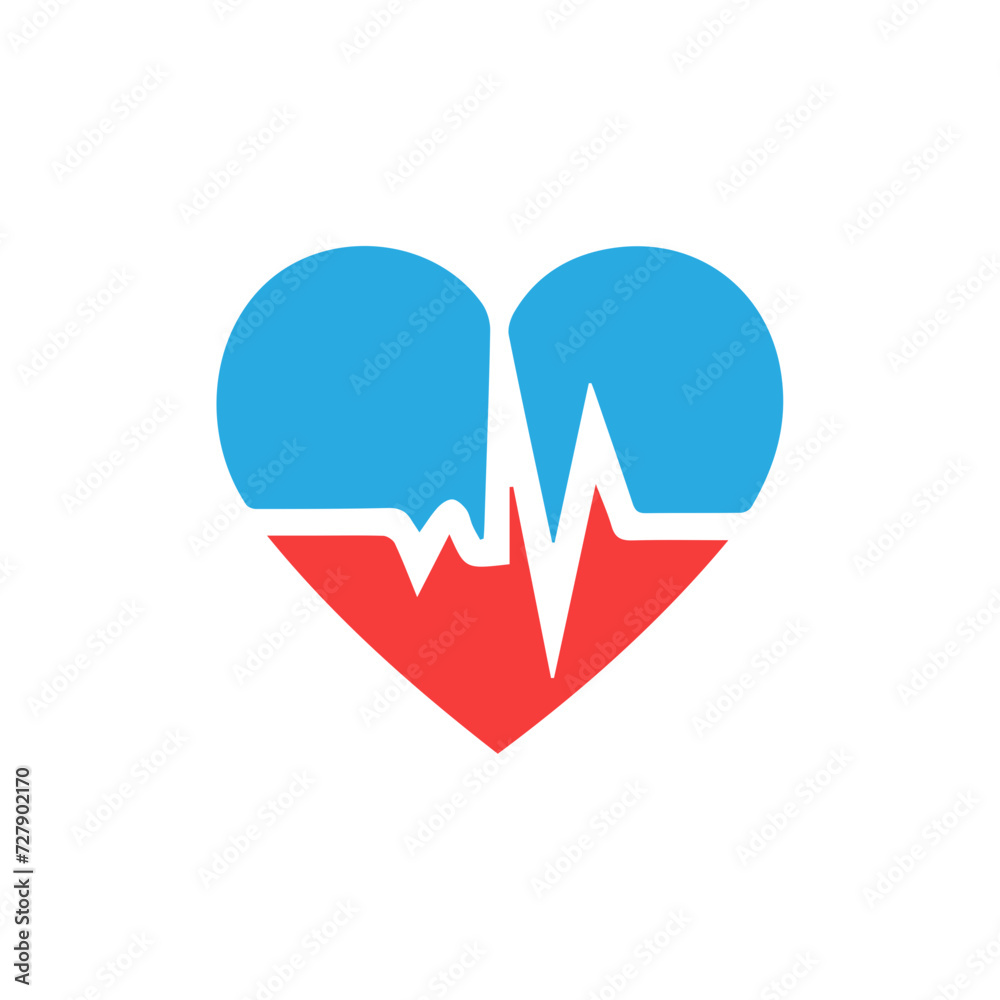 heart beat pulse flat icon for medical heart beat pulse flat icon for medical
