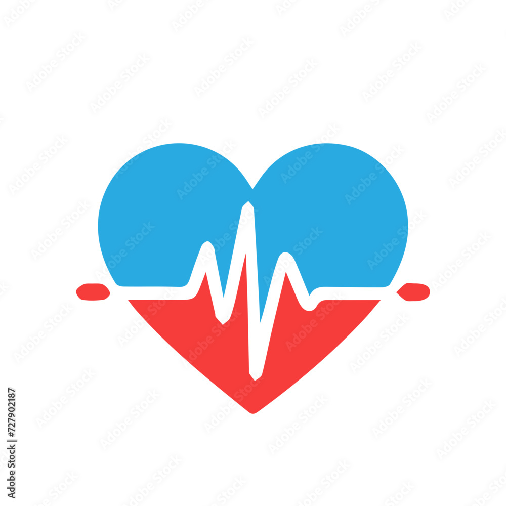 heart beat pulse flat icon for medical heart beat pulse flat icon for medical
