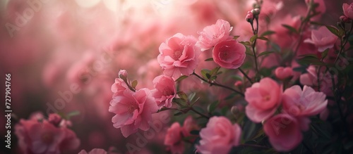Beauty  Mesmerizing Pink Flowers Blooming in a Gorgeous Garden