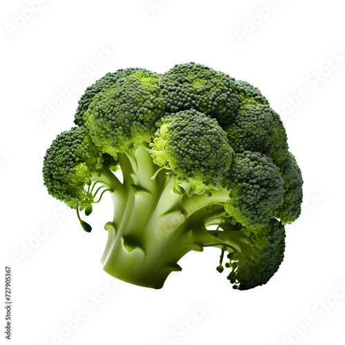 a broccoli on a white background photo