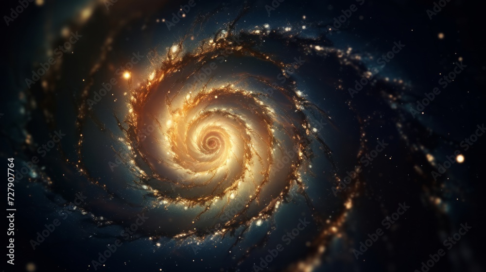 Spiral Galaxy. Neural network AI generated art Spiral Galaxy. Neural network AI generated art