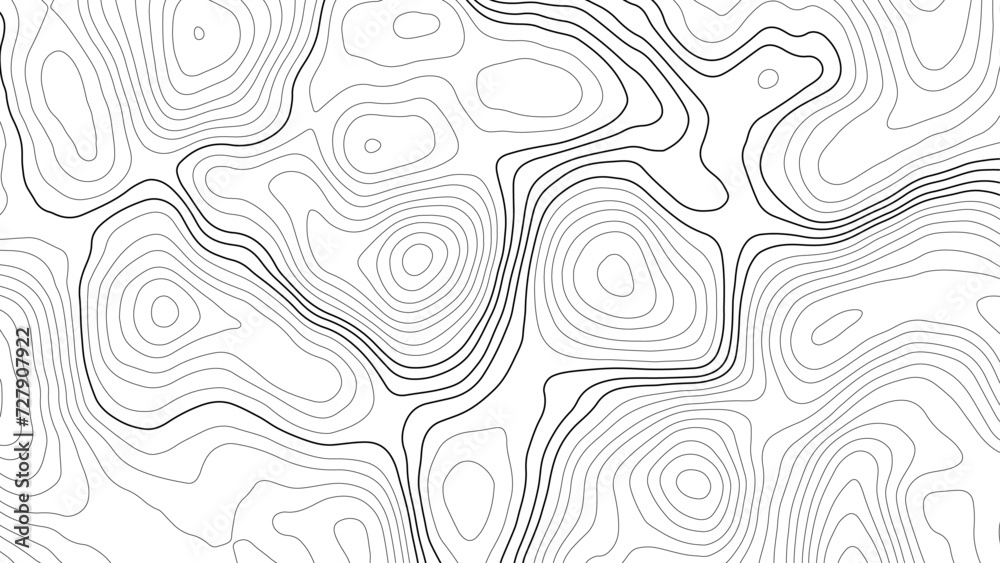 Topography map background. Vector banner. Topography map background. Vector geographic contour map. Background of the topographic map. Topographic map lines, contour background.	 - obrazy, fototapety, plakaty 