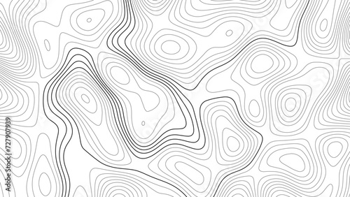Topography map background. Vector banner. Topography map background. Vector geographic contour map. Background of the topographic map. Topographic map lines, contour background. 